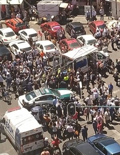 Movilización por mujer baleada en la Doctores