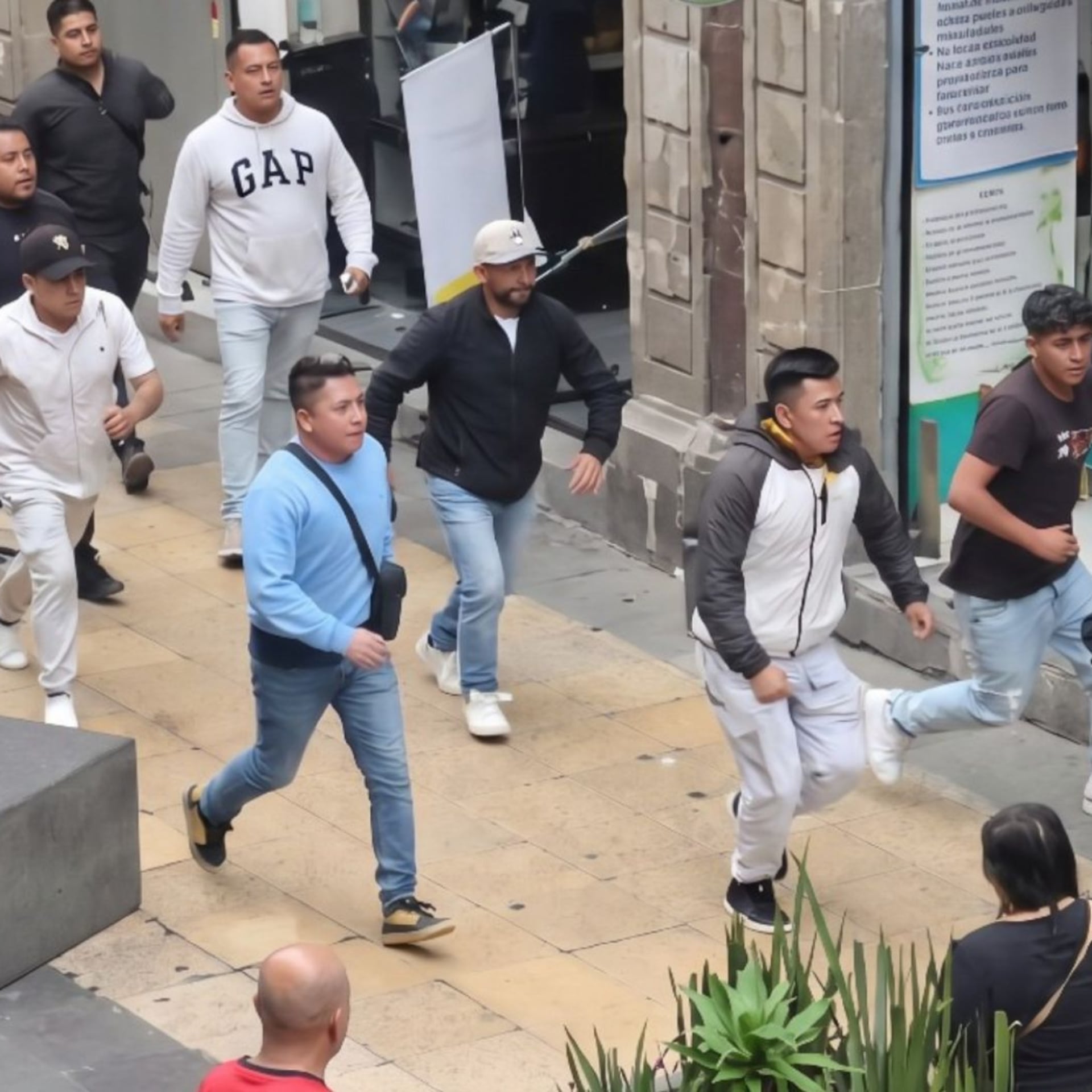 Hay 7 detenidos tras agresión a policías en el Centro Histórico de CDMX