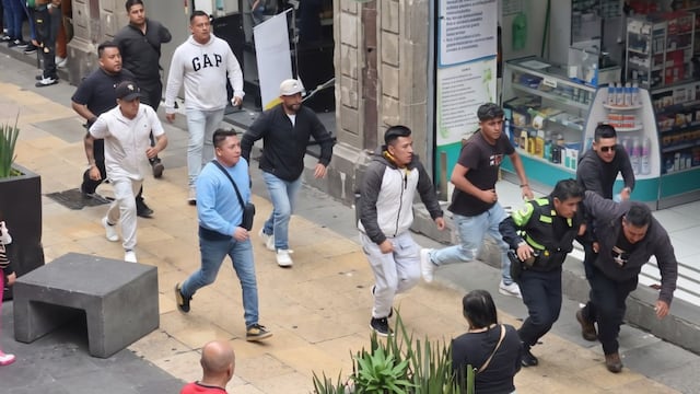 Agresión a policías en el Centro Histórico de CDMX