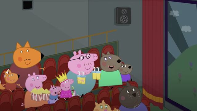 Peppa Pig y George van al cine