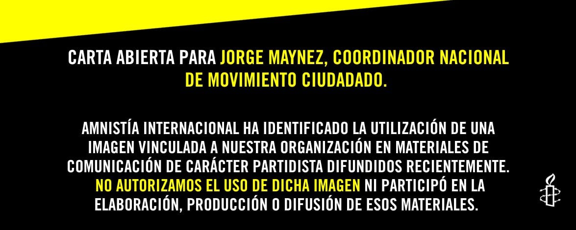 Amnistía Internacional reclama a Álvarez Máynez