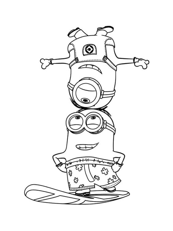 Dibujos de Minions de Mi Villano Favorito 4 para colorear