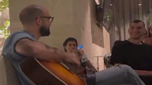 Nahuel Guzmán es captado en una reunión