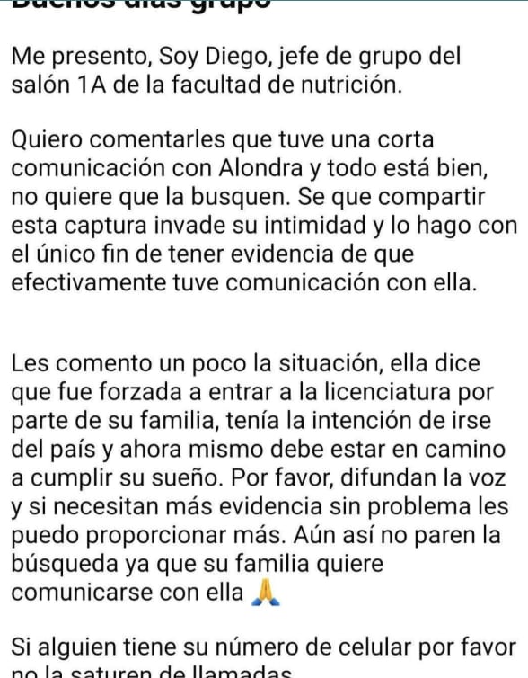 Alumno de la UAEM respalda a Stephanye Contreras