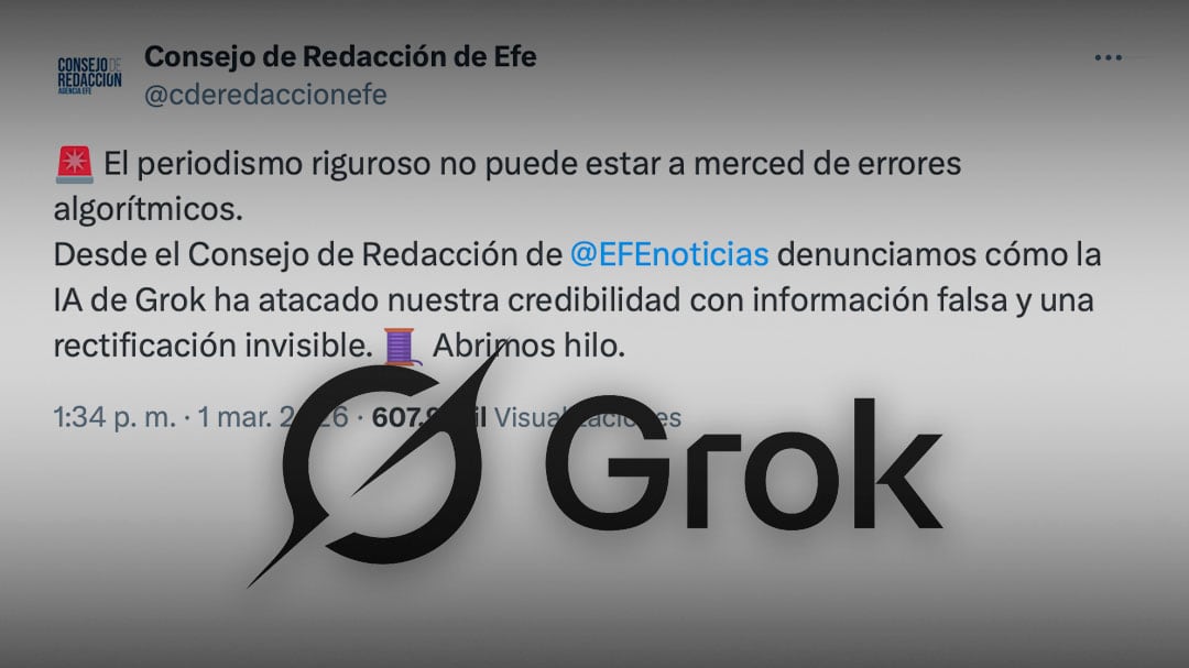 EFE cuestiona a Grok tras clasificar como falso un video de ataque en Irán