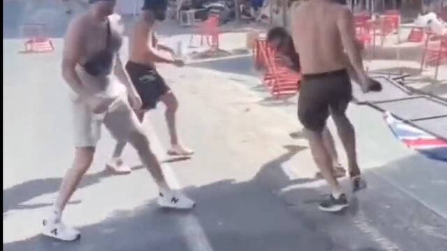 Pelea aficionados (Foto: captura de video)