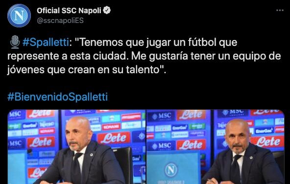 Spalletti fue presentado como DT del Napoli