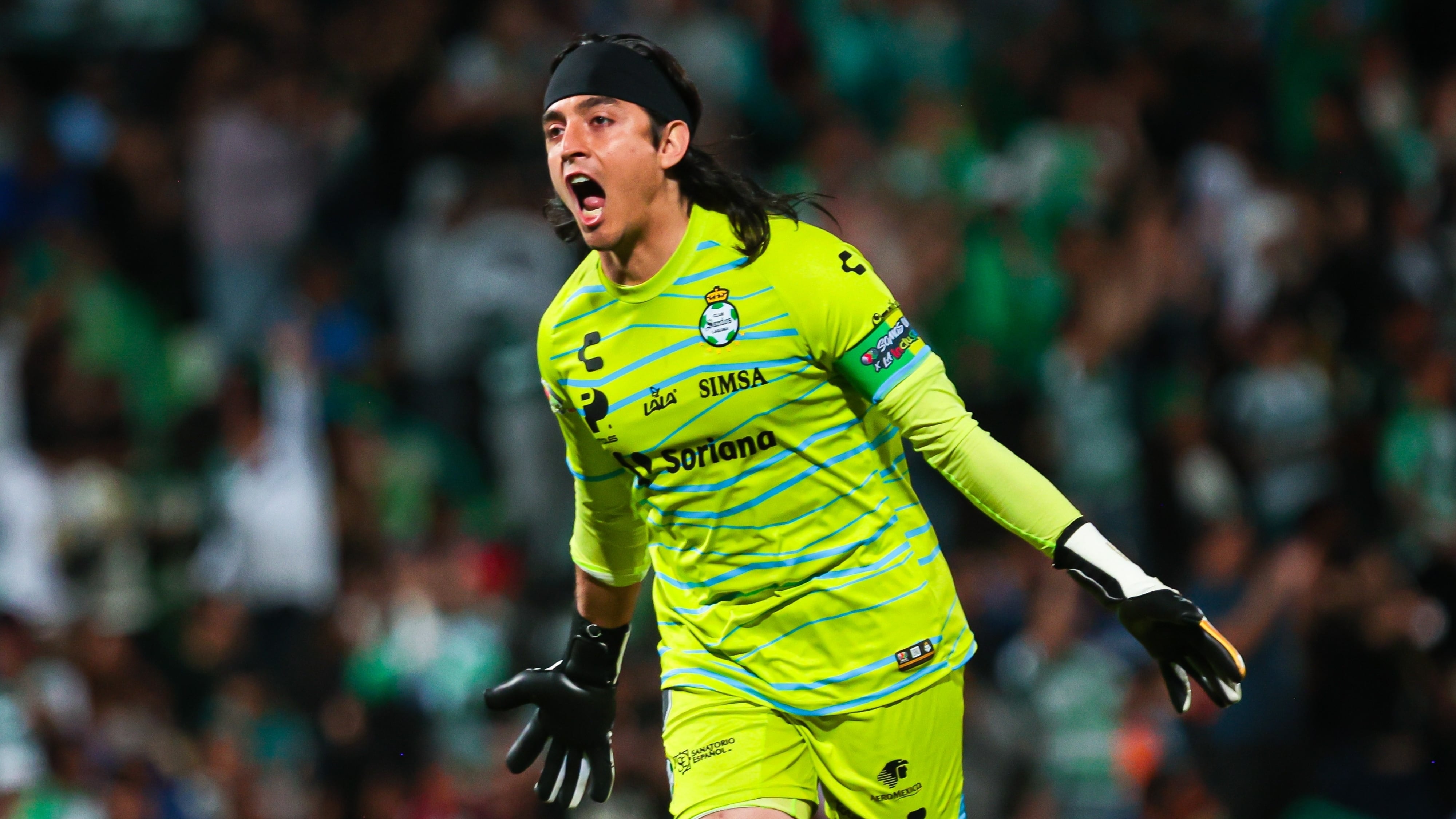 Carlos Acevedo, en el triunfo de Santos Laguna ante Cruz Azul.