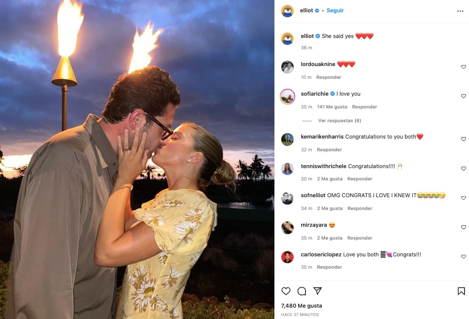 Elliot Grainge se casará con Sofia Richie