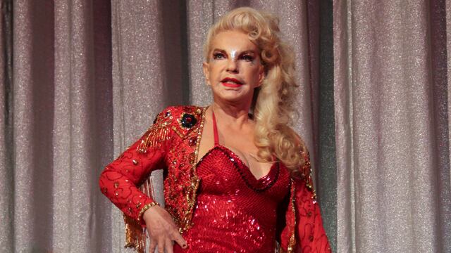 Wanda Seux durante la presentación de la obra teatral "Divas".