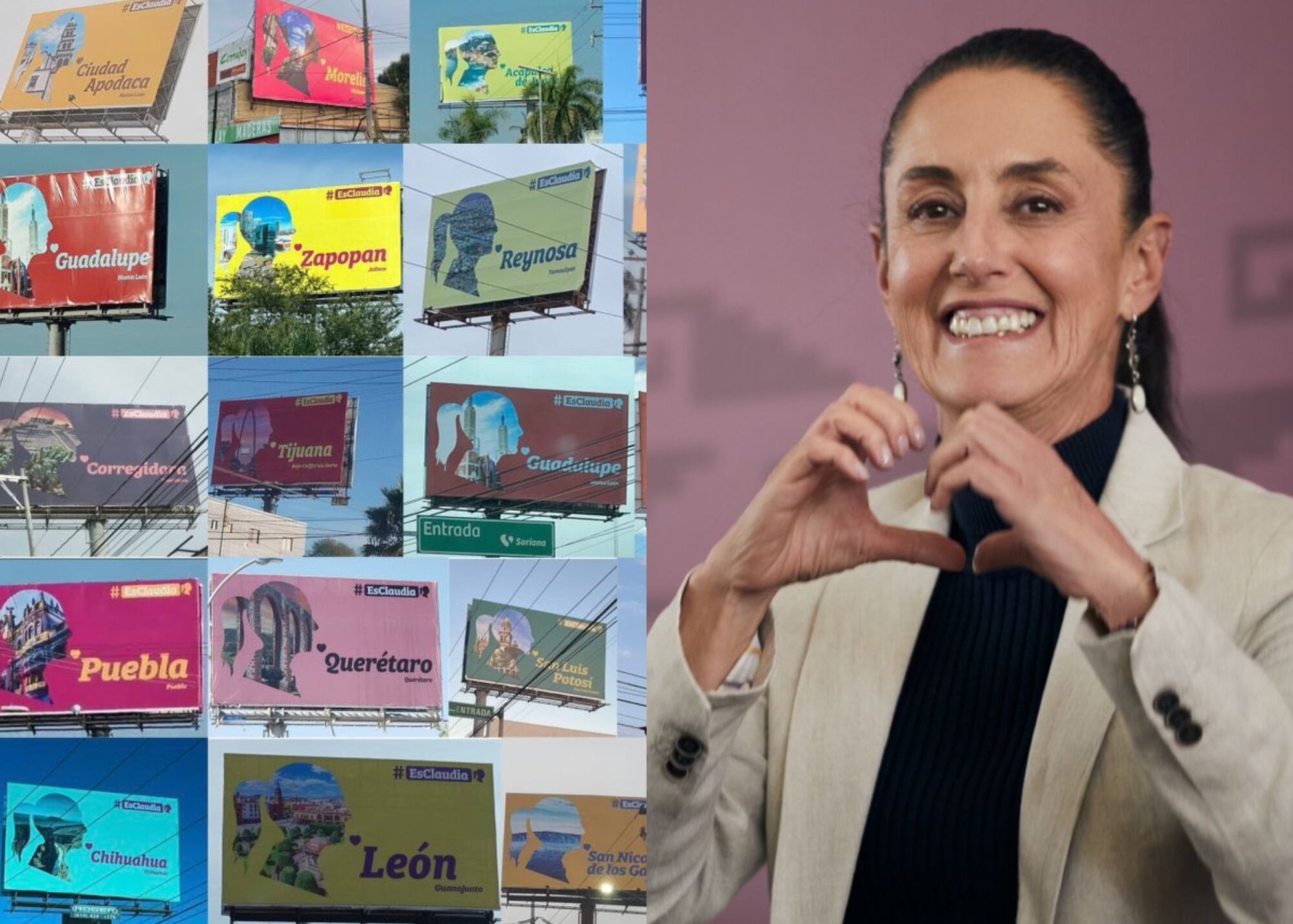 Claudia Sheinbaum agradece a diputados de Morena por espectaculares “son muy creativos”
