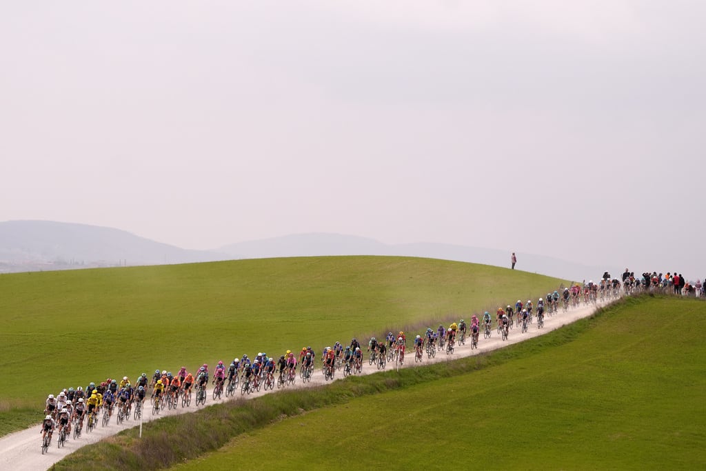 Isaac del Toro hoy: El ciclista mexicano quedó tercero en la Strade Bianche.