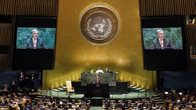 Antonio Guterres. Secretario general de la ONU.