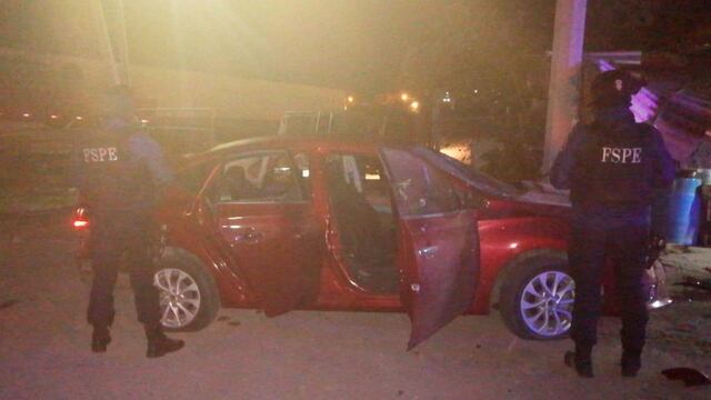 El vehículo incautado.