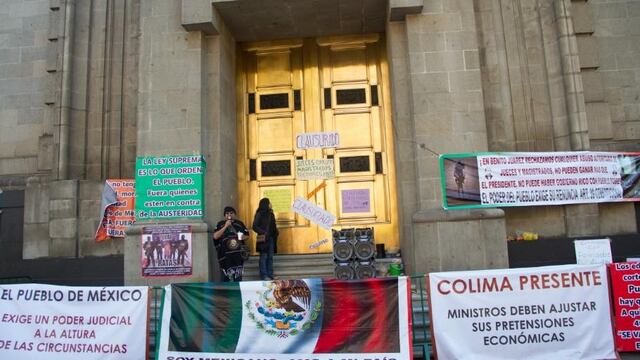 La sede de la SCJN ha sido una de las principales sedes de protestas contra altos salarios de ministros.
