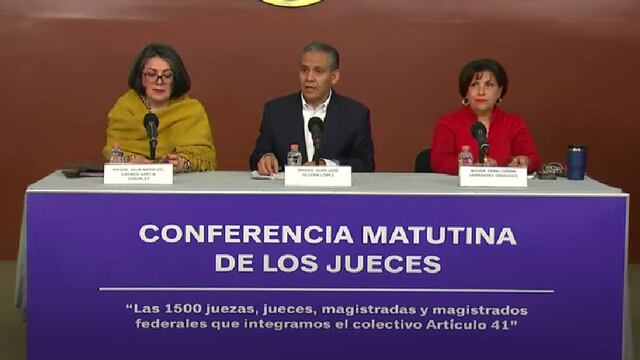 Conferencia mañanera de jueces hoy 6 de enero