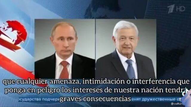 Vladimir Putin y AMLO