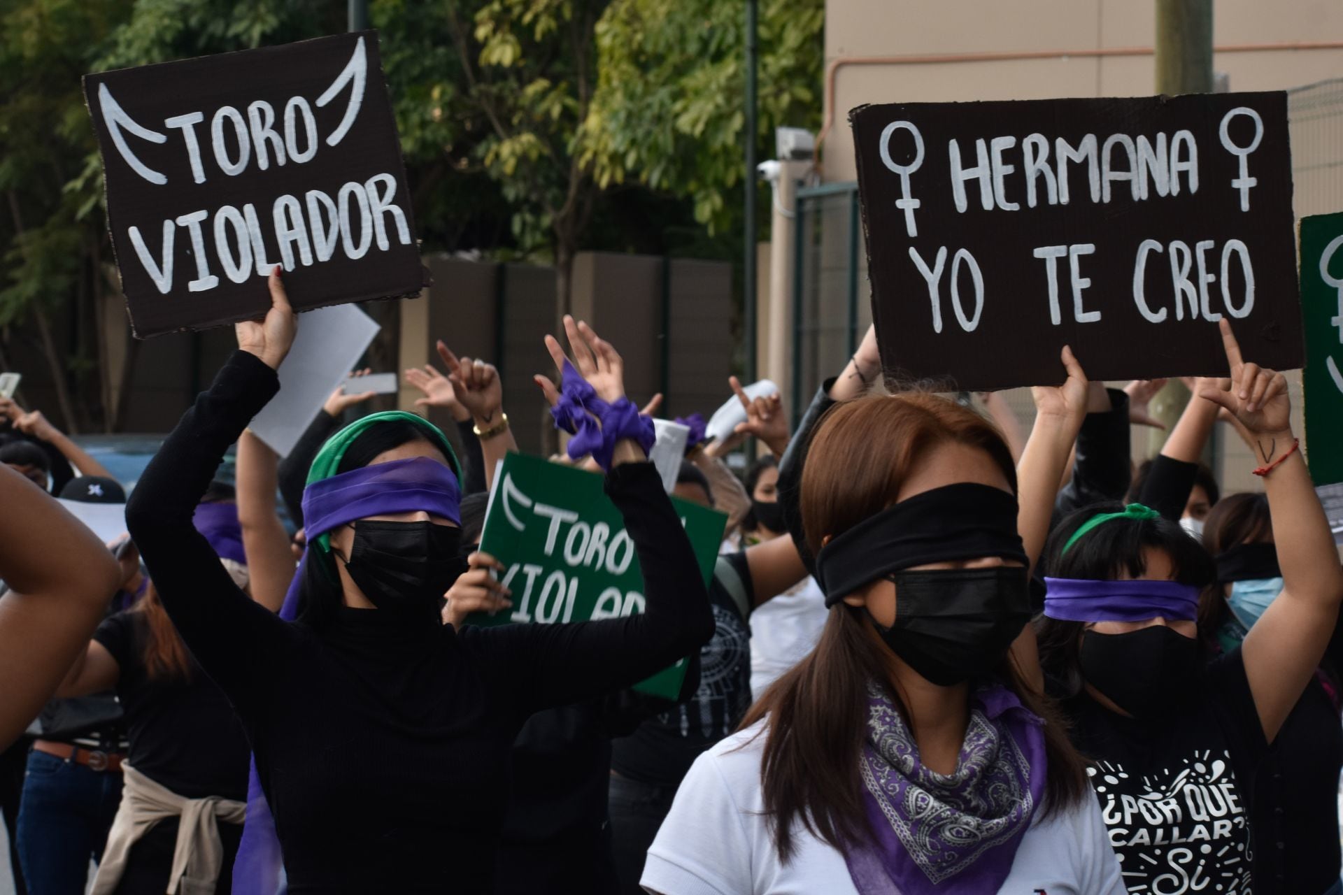Protesta contra Félix Salgado