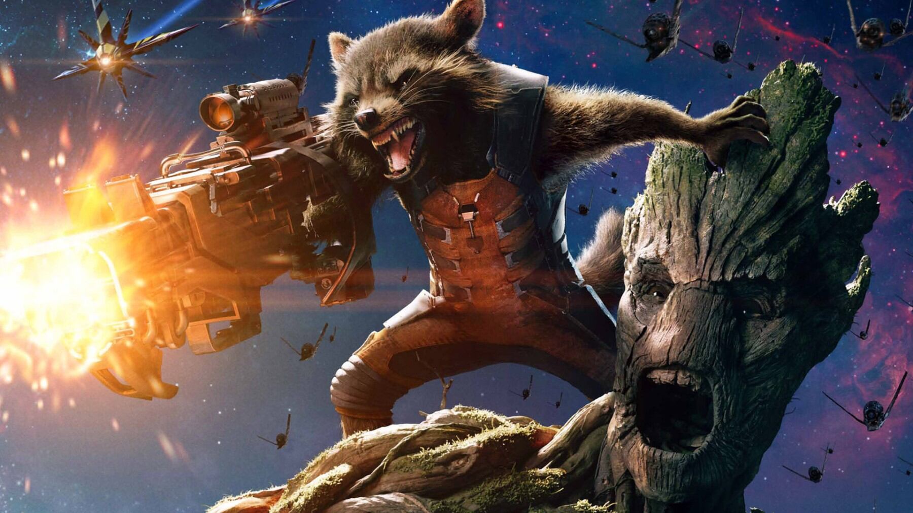 Groot y Rocket Raccoon
