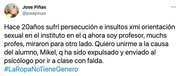 Declaración de un maestro