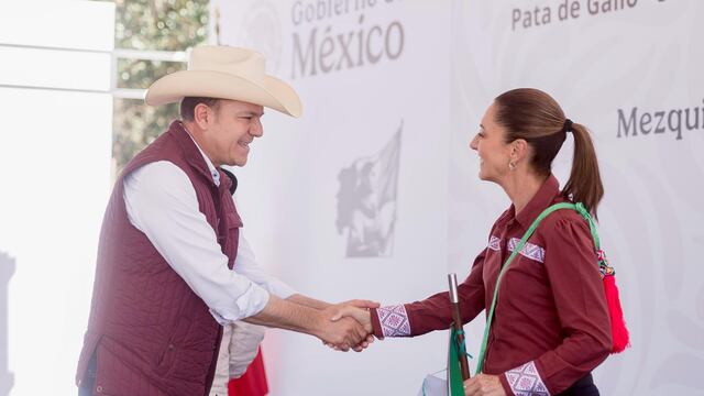 Esteban Villegas y Claudia Sheinbaum
