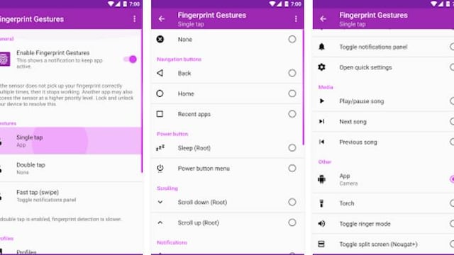 Esta app agrega funciones al sensor de huella dactilar de tu Android
