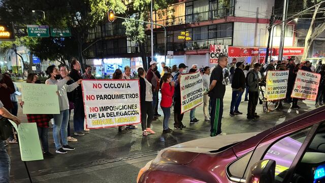 Bloqueo en avenida Patriotismo, CDMX