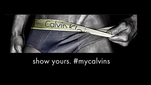 "Show yours #MyCalvins", una exitosa campaña en redes sociales de la firma Calvin Klein.