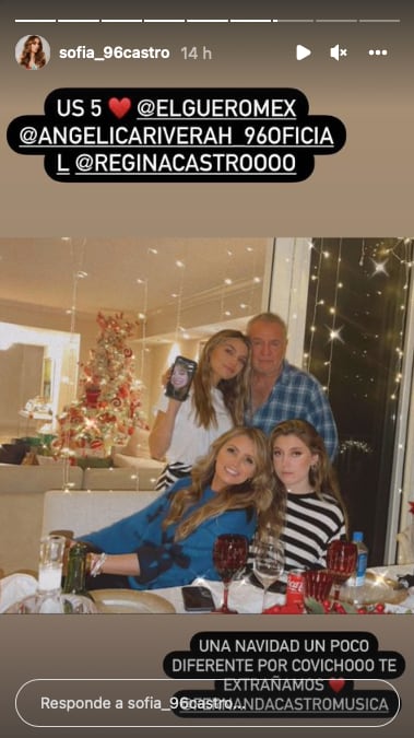 Angélica Rivera pasa Navidad con su ex y 2 de sus hijas