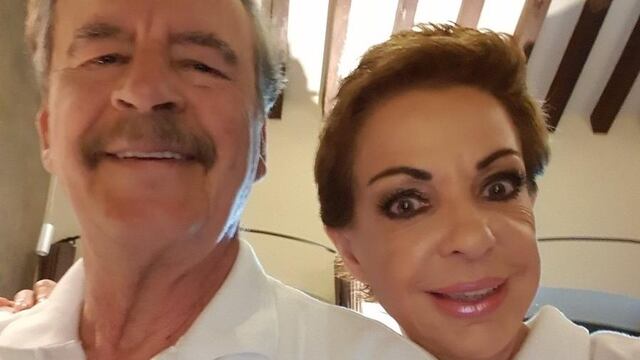 Vicente Fox y Martha Sahagún, presidenta de la fundación Vamos México