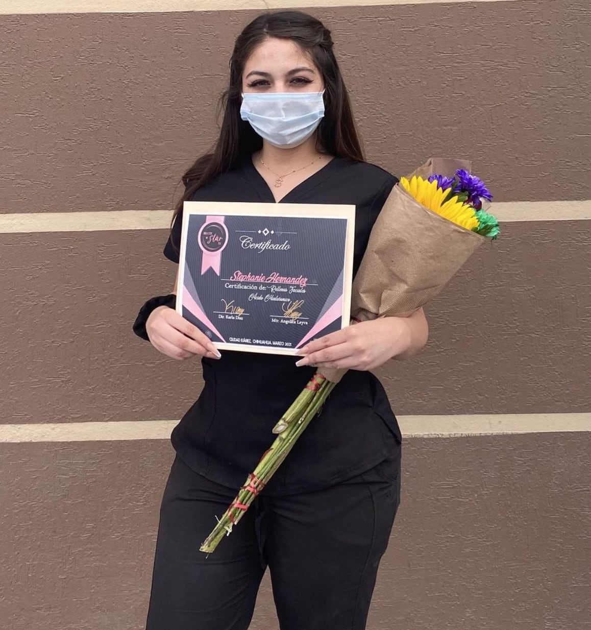 Stephanie Hernández, quien exhibió a Eduin Caz