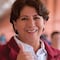 Delfina Gómez recibe la noticia de su candidatura en la chamba