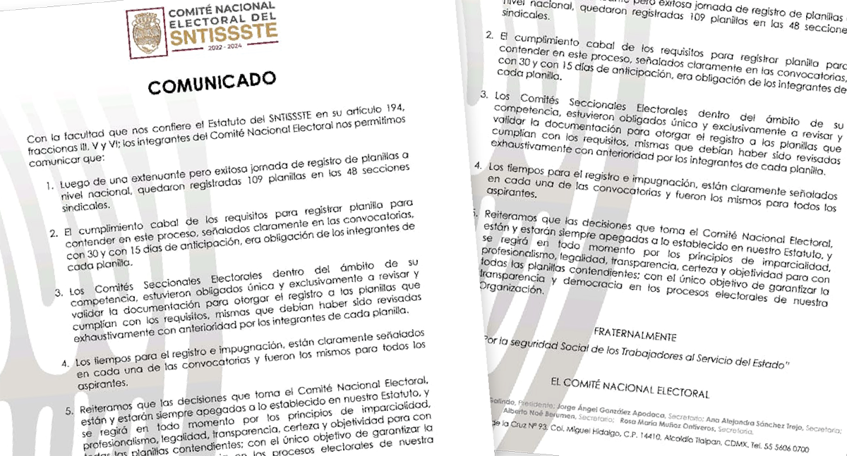 Comité Nacional Electoral del SNTISSSTE