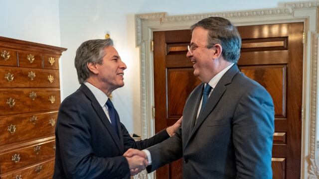 Antony Blinken y Marcelo Ebrard