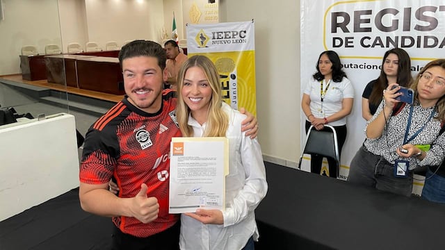 Mariana Rodríguez, candidata de Movimiento Ciudadano por Monterrey y Samuel García