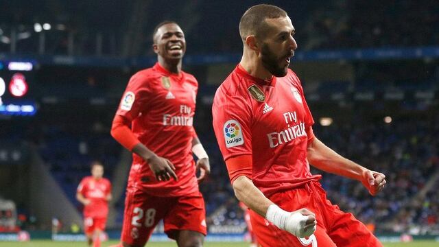 Benzema, autor de dos goles para su causa.