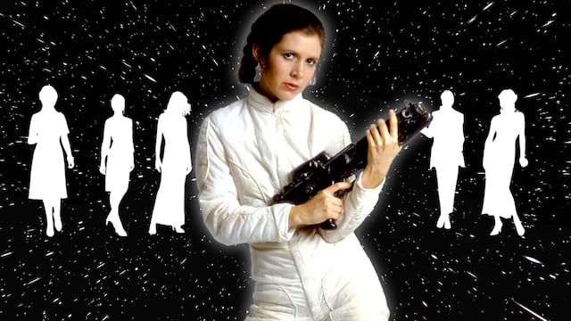 Carrie Fisher como Leia Organa
