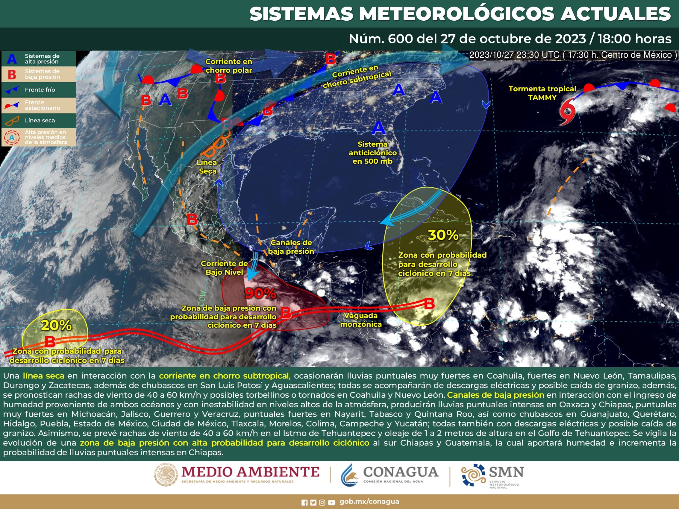 Huracán Pilar: ciclón que podría afectar costas de México a días del huracán Otis