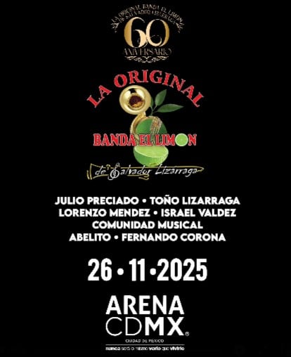 Concierto de La Original Banda El Limón en Arena CDMX