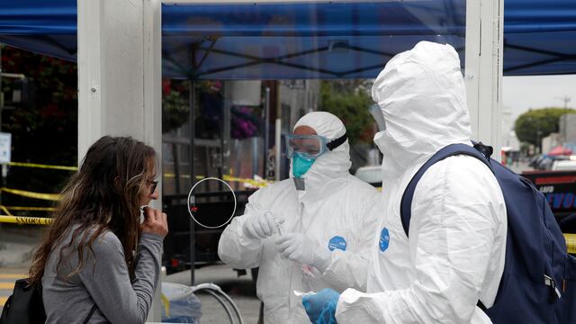 Toma de muestra por Covid-19