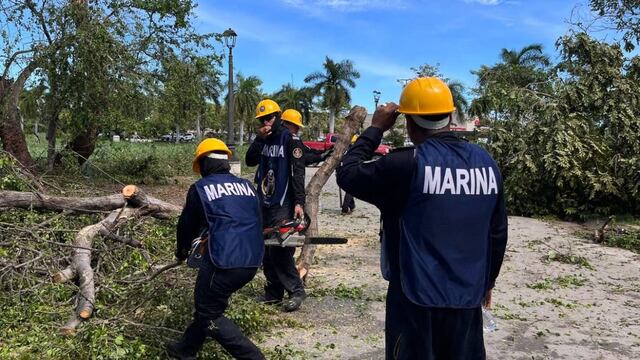 Estructuras caídas en Puerto Vallarta por Lidia
