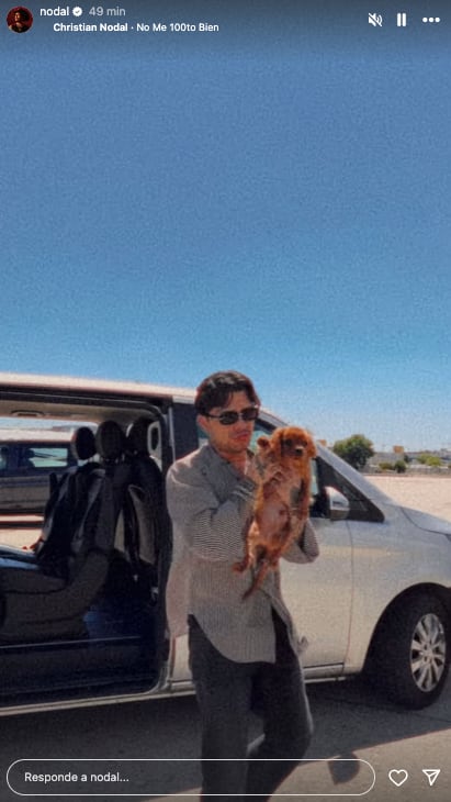 Christian Nodal ya tiene mascota