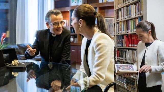 Claudia Sheinbaum entrega rosa de plata a la Basílica de Guadalupe