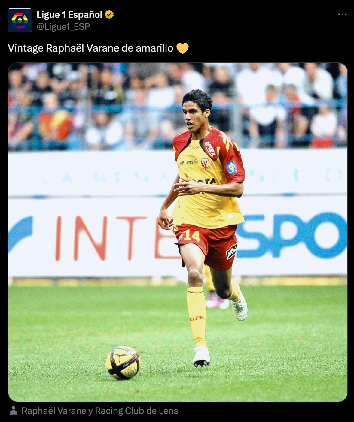 Indirecta de la Ligue 1 con Raphael Varane