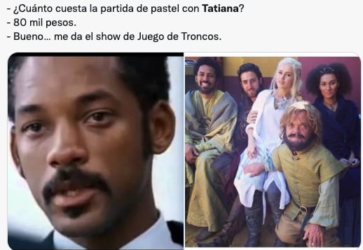 Memes de Tatiana y sus precios