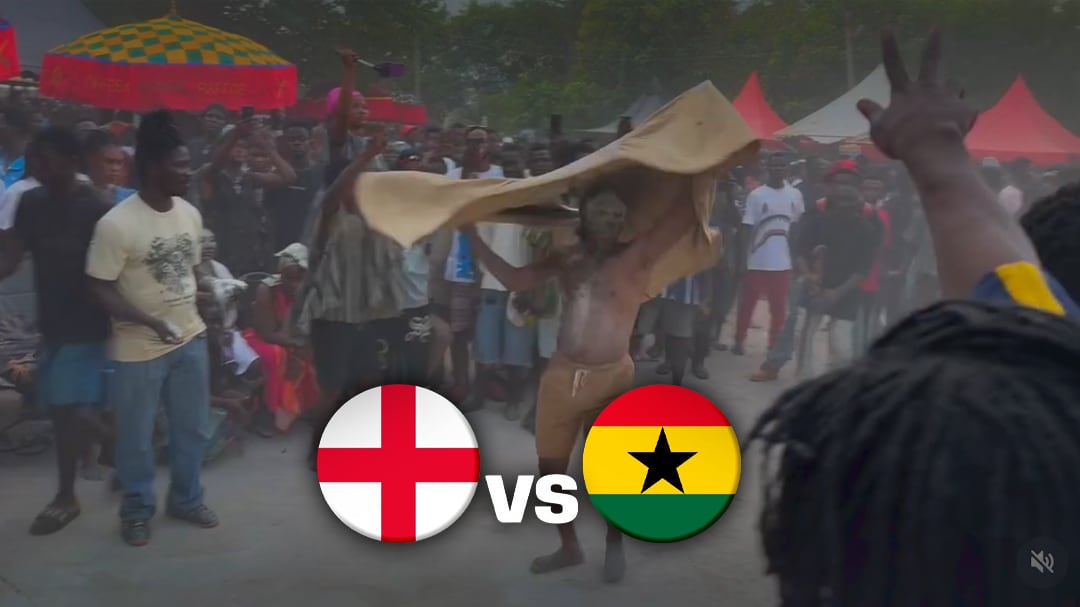 Así fue el ritual de Nana Kwaku Bonsam antes del Ghana vs Inglaterra