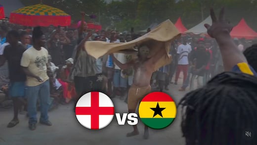 Así fue el ritual de Nana Kwaku Bonsam antes del Ghana vs Inglaterra