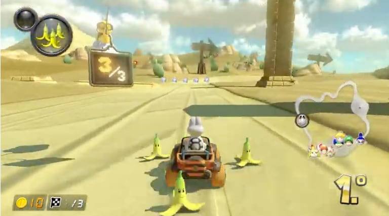 Plátanos en Mario Kart