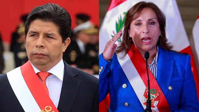 Pedro Castillo y Dina Boluarte