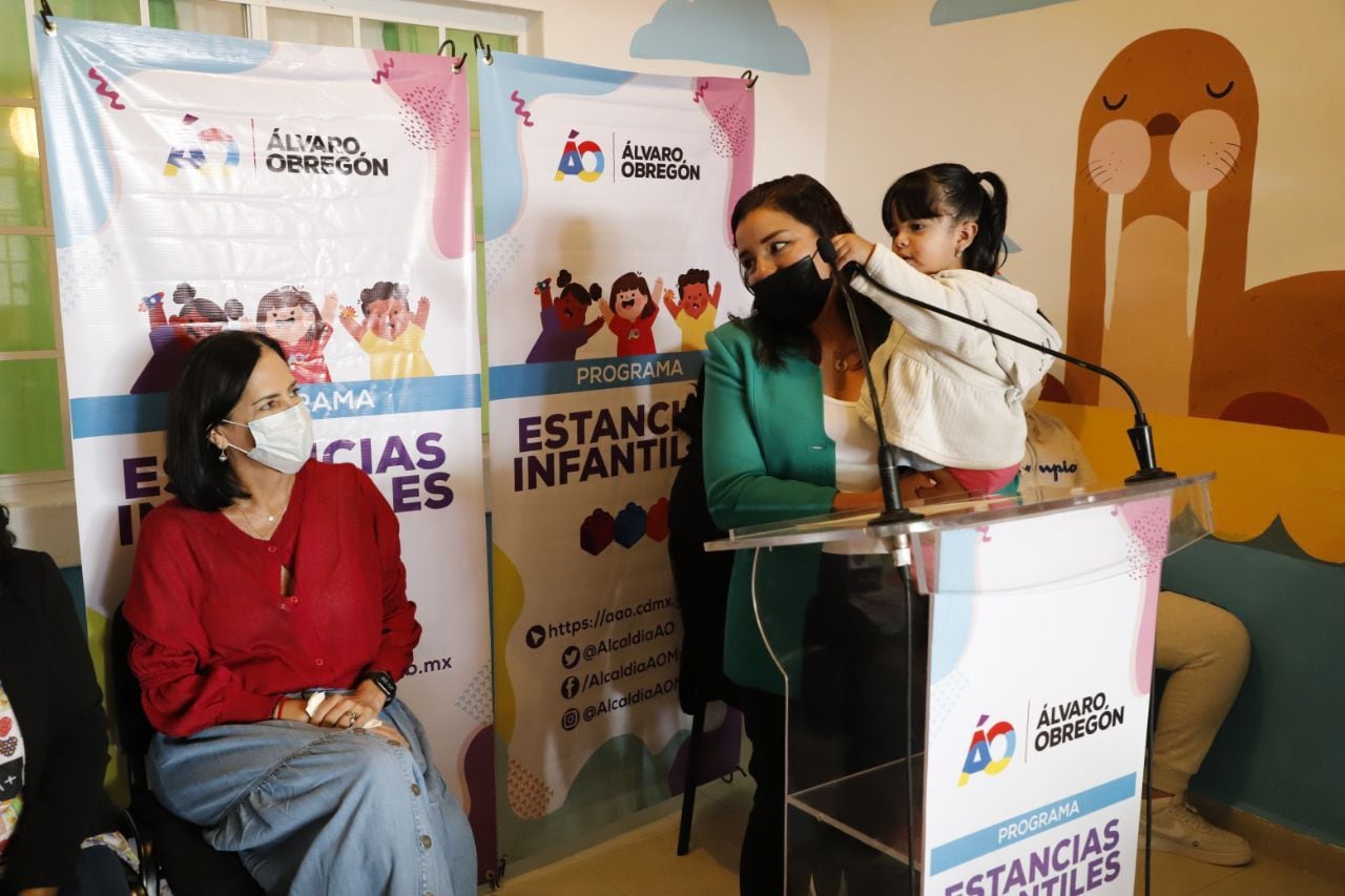 Lía Limón inaugura Celestín Freire, estancia infantil número 15, en Álvaro Obregón